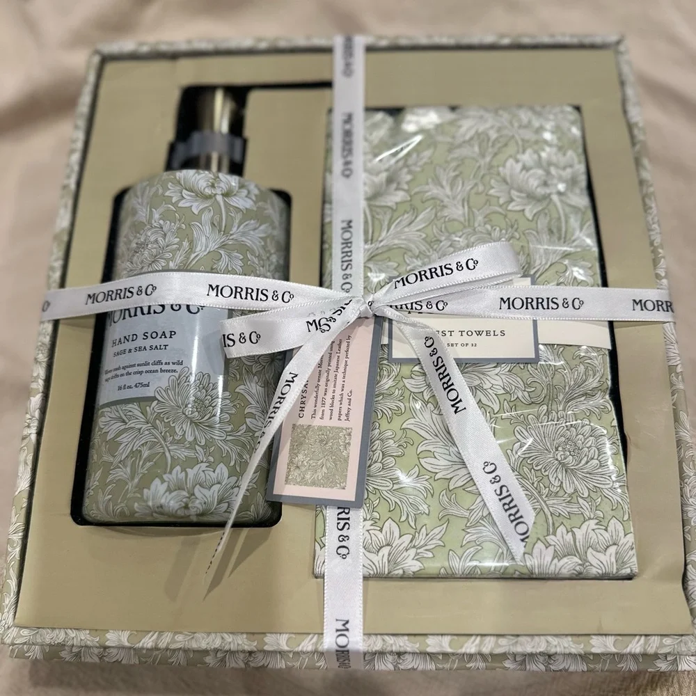 Morris & Co Hand Soap and Towel Gift Set